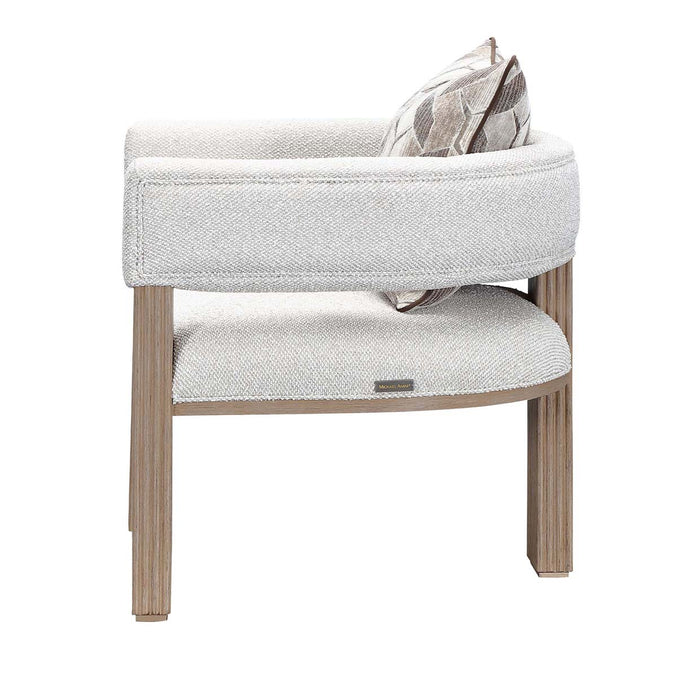 AICO Furniture - West Kensington Accent Chair in Buff/Seal Salt Caramel - 9096834-BUFF-147 - GreatFurnitureDeal