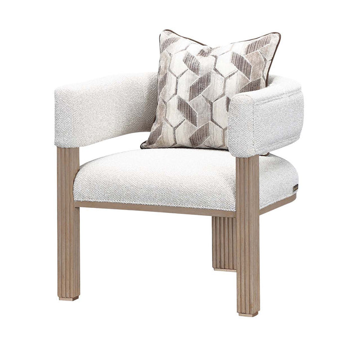 AICO Furniture - West Kensington Accent Chair in Buff/Seal Salt Caramel - 9096834-BUFF-147 - GreatFurnitureDeal