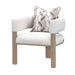 AICO Furniture - West Kensington Accent Chair in Buff/Seal Salt Caramel - 9096834-BUFF-147 - GreatFurnitureDeal