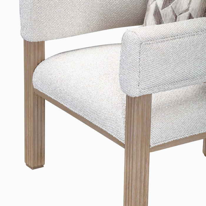 AICO Furniture - West Kensington Accent Chair in Buff/Seal Salt Caramel - 9096834-BUFF-147 - GreatFurnitureDeal