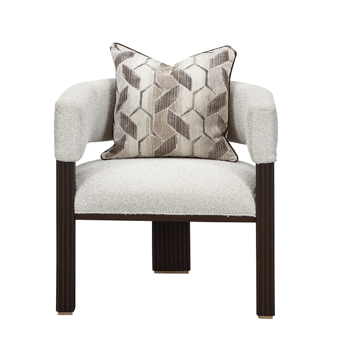 AICO Furniture - West Kensington Accent Chair - Buff/Medium Espresso - 9096834-BUFF-417 - GreatFurnitureDeal