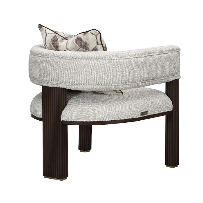 AICO Furniture - West Kensington Accent Chair - Buff/Medium Espresso - 9096834-BUFF-417 - GreatFurnitureDeal