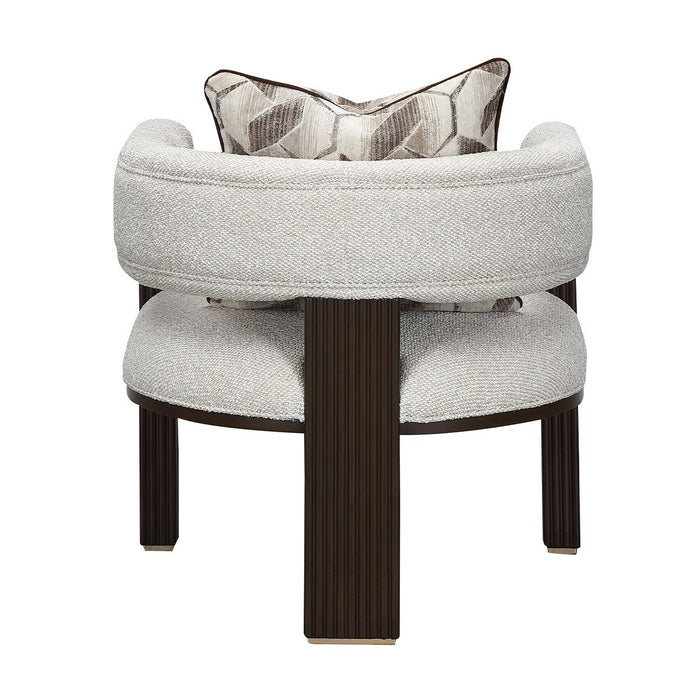 AICO Furniture - West Kensington Accent Chair - Buff/Medium Espresso - 9096834-BUFF-417 - GreatFurnitureDeal