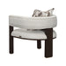 AICO Furniture - West Kensington Accent Chair - Buff/Medium Espresso - 9096834-BUFF-417 - GreatFurnitureDeal