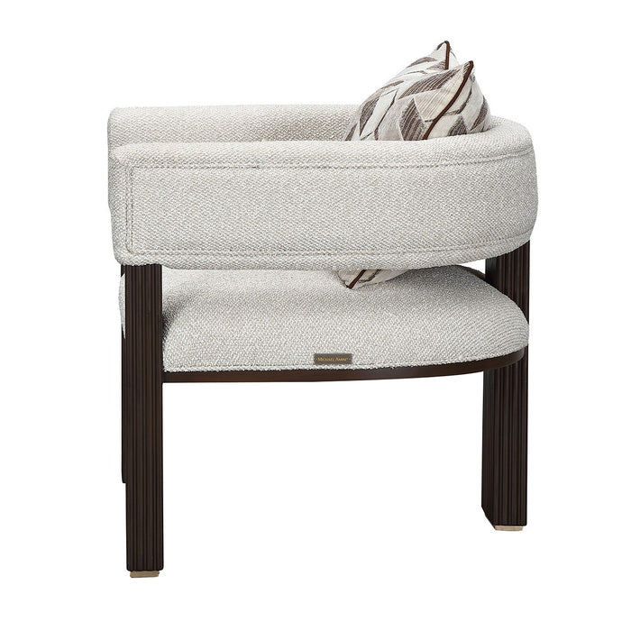 AICO Furniture - West Kensington Accent Chair - Buff/Medium Espresso - 9096834-BUFF-417 - GreatFurnitureDeal