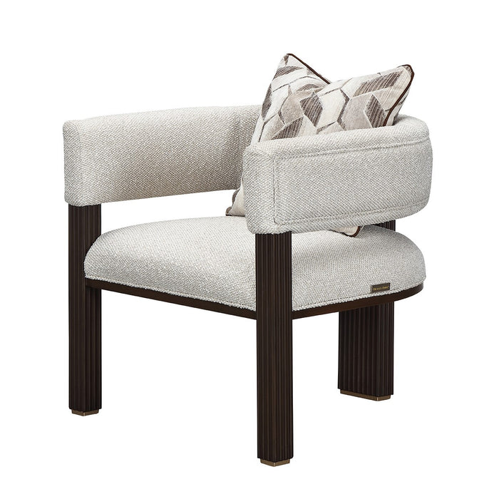 AICO Furniture - West Kensington Accent Chair - Buff/Medium Espresso - 9096834-BUFF-417 - GreatFurnitureDeal