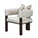 AICO Furniture - West Kensington Accent Chair - Buff/Medium Espresso - 9096834-BUFF-417 - GreatFurnitureDeal