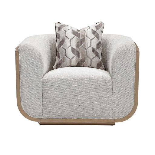 AICO Furniture - West Kensington Matching Chair in Buff/Seal Salt Caramel - 9096835-BUFF-147 - GreatFurnitureDeal
