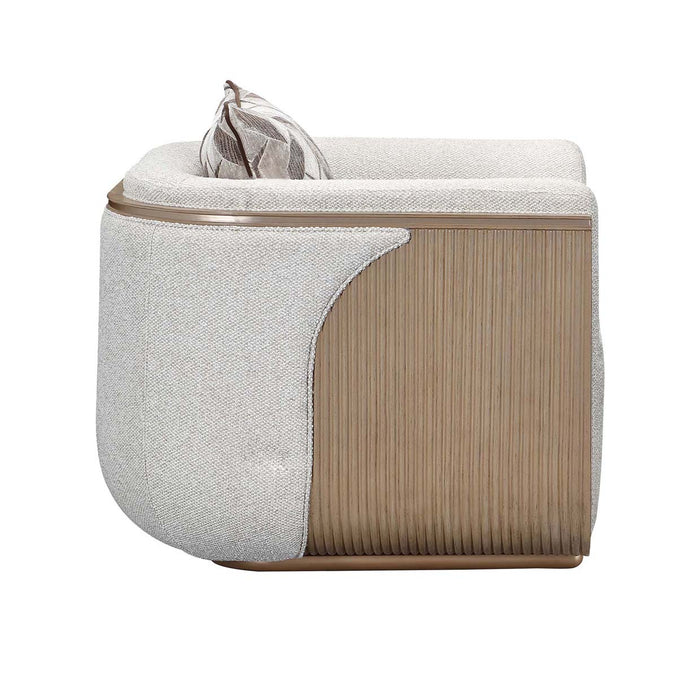 AICO Furniture - West Kensington Matching Chair in Buff/Seal Salt Caramel - 9096835-BUFF-147 - GreatFurnitureDeal