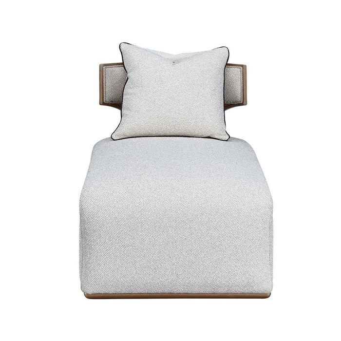 AICO Furniture - West Kensington Chaise in Buff/Seal Salt Caramel - 9096841-BUFF-147 - GreatFurnitureDeal