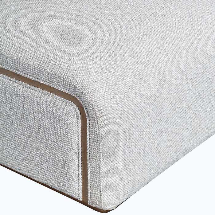 AICO Furniture - West Kensington Chaise in Buff/Seal Salt Caramel - 9096841-BUFF-147 - GreatFurnitureDeal