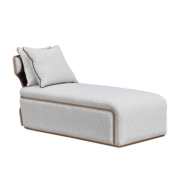 AICO Furniture - West Kensington Chaise in Buff/Seal Salt Caramel - 9096841-BUFF-147 - GreatFurnitureDeal