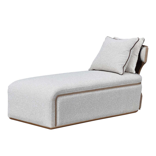 AICO Furniture - West Kensington Chaise in Buff/Seal Salt Caramel - 9096841-BUFF-147 - GreatFurnitureDeal