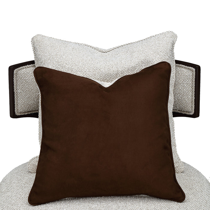 AICO Furniture - West Kensington Chaise - Buff/Medium Espresso - 9096841-BUFF-417 - GreatFurnitureDeal