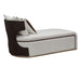 AICO Furniture - West Kensington Chaise - Buff/Medium Espresso - 9096841-BUFF-417 - GreatFurnitureDeal