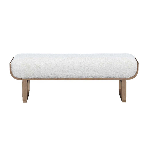 AICO Furniture - West Kensington Accent Bench in Sea Salt Caramel - 9096904-147 - GreatFurnitureDeal