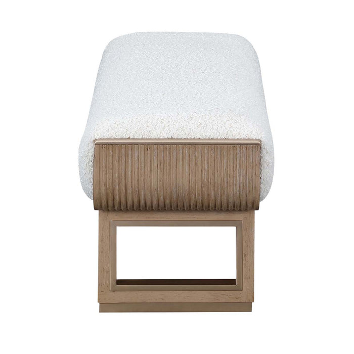 AICO Furniture - West Kensington Accent Bench in Sea Salt Caramel - 9096904-147 - GreatFurnitureDeal