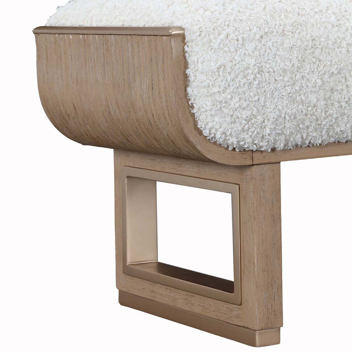 AICO Furniture - West Kensington Accent Bench in Sea Salt Caramel - 9096904-147 - GreatFurnitureDeal