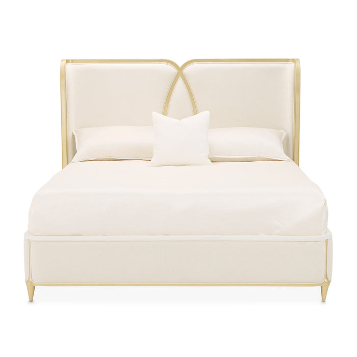 AICO Furniture - Scotts Square 3 Piece California King Bedroom Set in Light Champagne - 9097000CK3-124-3SET - GreatFurnitureDeal