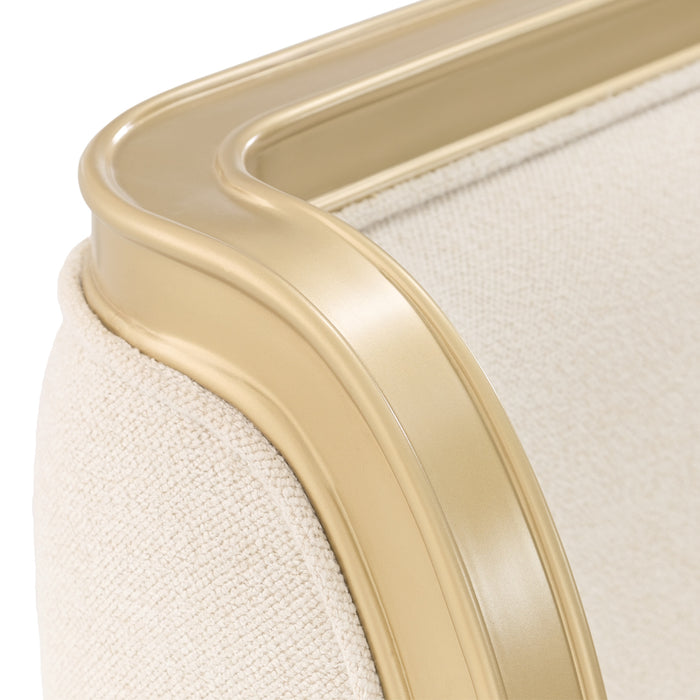 AICO Furniture - Scotts Square 5 Piece California King Bedroom Set in Light Champagne - 9097000CK3-124-5SET - GreatFurnitureDeal