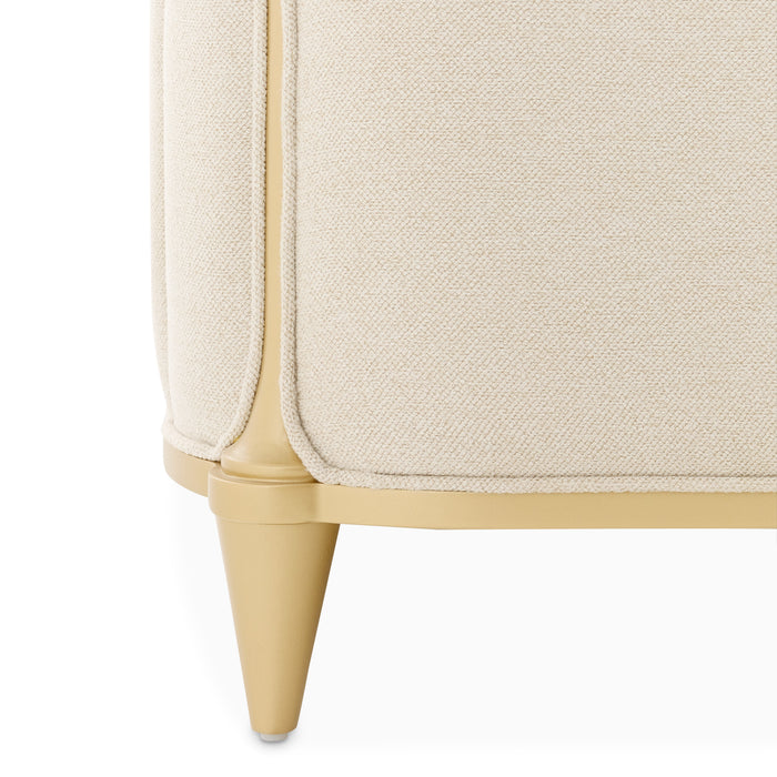 AICO Furniture - Scotts Square 5 Piece California King Bedroom Set in Light Champagne - 9097000CK3-124-5SET - GreatFurnitureDeal