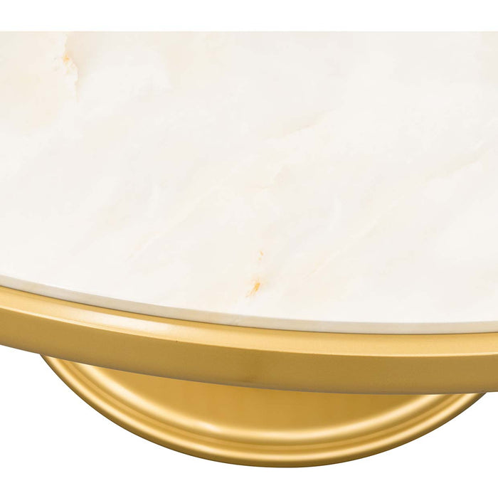 AICO Furniture - Scotts Square Round Dining Table in Light Champagne - 9097001-124 - GreatFurnitureDeal