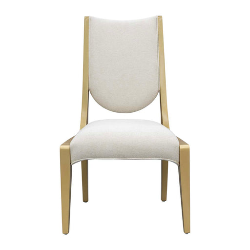 AICO Furniture - Scotts Square Dining Side Chair in Light Champagne (Set of 2) - 9097003A-124 - GreatFurnitureDeal