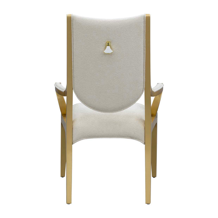 AICO Furniture - Scotts Square 7 Oval Dining Room Set in Light Champagne - 9097000-124-7SET (Copy)