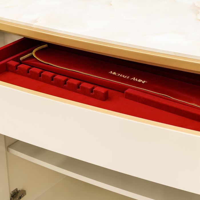 AICO Furniture - Scotts Square 10 Oval Dining Room Set in Light Champagne - 9097000-124-10SET