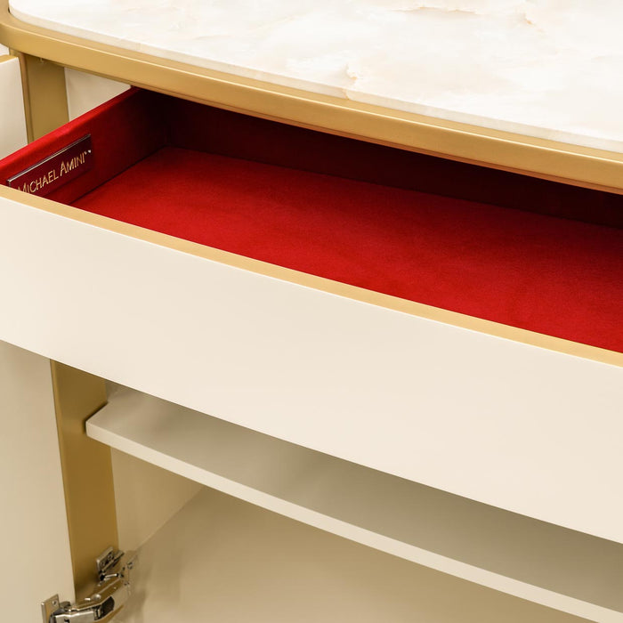 AICO Furniture - Scotts Square Sideboard in Light Champagne - 9097007-124 - GreatFurnitureDeal