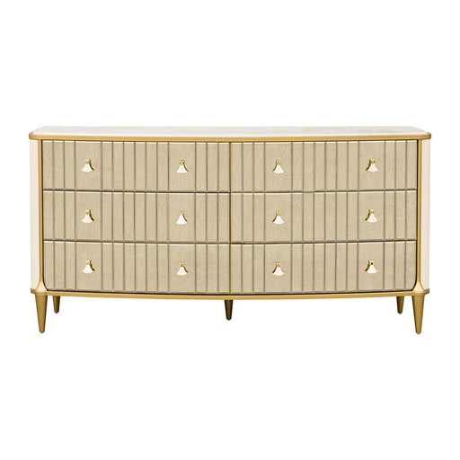 AICO Furniture - Scotts Square Dresser in Light Champagne - 9097050SA-124 - GreatFurnitureDeal