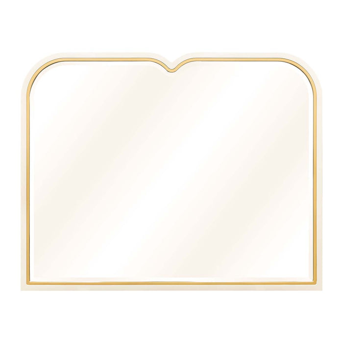 AICO Furniture - Scotts Square Dresser Mirror in Light Champagne - 9097060-124