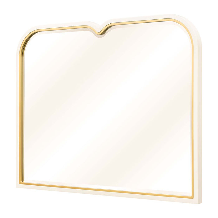 AICO Furniture - Scotts Square Dresser Mirror in Light Champagne - 9097060-124