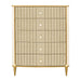 AICO Furniture - Scotts Square 5-Drawer Chest in Light Champagne - 9097070SA-124 - GreatFurnitureDeal