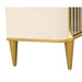 AICO Furniture - Scotts Square 5-Drawer Chest in Light Champagne - 9097070SA-124 - GreatFurnitureDeal