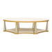 AICO Furniture - Scotts Square Cocktail Table in Light Champagne - 9097201-124 - GreatFurnitureDeal