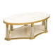 AICO Furniture - Scotts Square Cocktail Table in Light Champagne - 9097201-124 - GreatFurnitureDeal