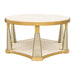 AICO Furniture - Scotts Square Cocktail Table in Light Champagne - 9097201-124 - GreatFurnitureDeal