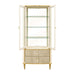 AICO Furniture - Scotts Square Display Cabinet in Light Champagne - 9097209-124 - GreatFurnitureDeal