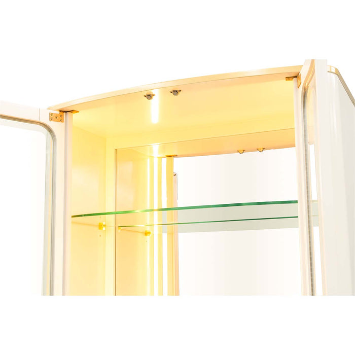 AICO Furniture - Scotts Square Display Cabinet in Light Champagne - 9097209-124 - GreatFurnitureDeal