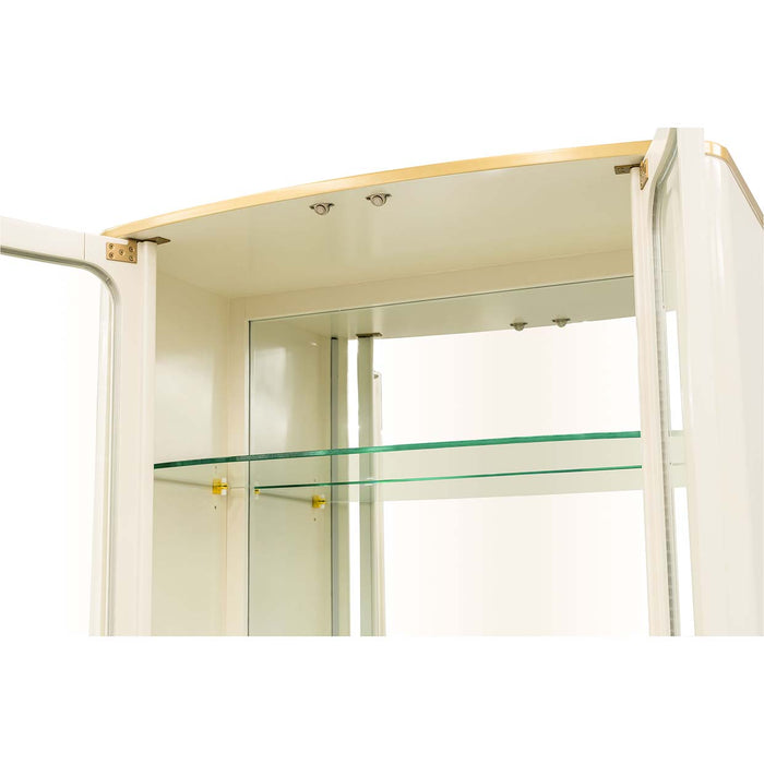 AICO Furniture - Scotts Square Display Cabinet in Light Champagne - 9097209-124 - GreatFurnitureDeal