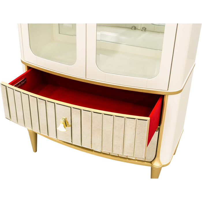 AICO Furniture - Scotts Square Display Cabinet in Light Champagne - 9097209-124 - GreatFurnitureDeal