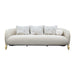 AICO Furniture - Scotts Square 3 Piece Living Room Set in Light Champagne - 9097816-CNSLK-124-3SET - GreatFurnitureDeal
