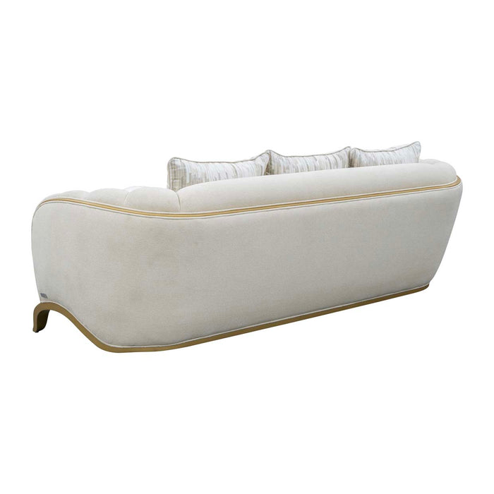 AICO Furniture - Scotts Square 2 Piece Sofa Set in Light Champagne - 9097816-CNSLK-124-2SET - GreatFurnitureDeal