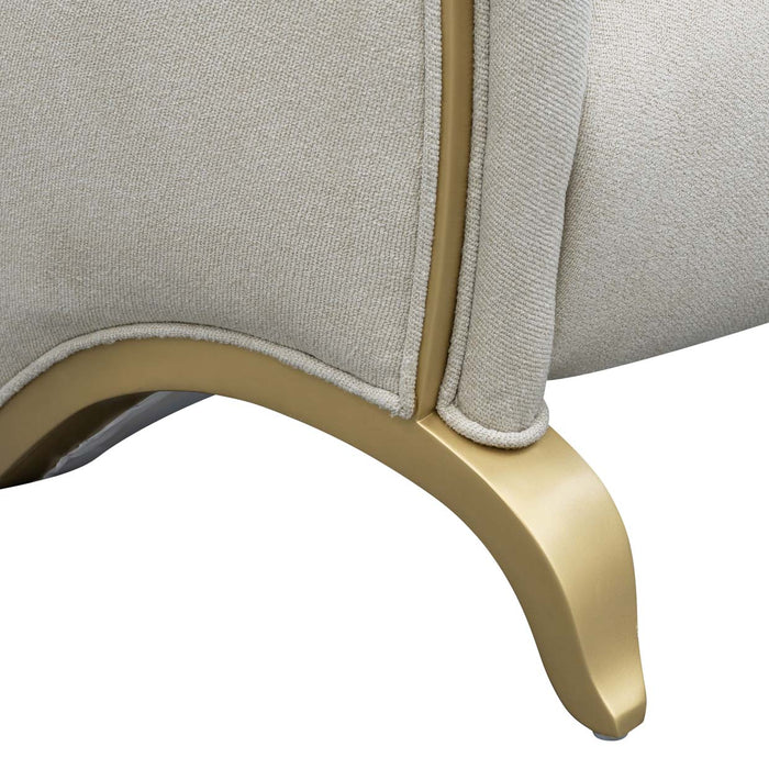 AICO Furniture - Scotts Square 2 Piece Sofa Set in Light Champagne - 9097816-CNSLK-124-2SET - GreatFurnitureDeal