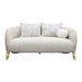 AICO Furniture - Scotts Square 2 Piece Sofa Set in Light Champagne - 9097816-CNSLK-124-2SET - GreatFurnitureDeal