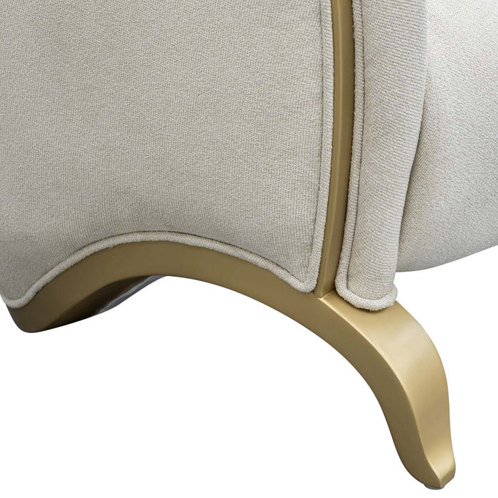 AICO Furniture - Scotts Square 2 Piece Sofa Set in Light Champagne - 9097816-CNSLK-124-2SET - GreatFurnitureDeal