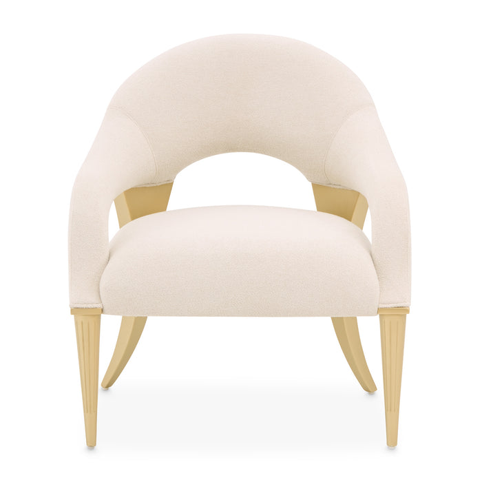 AICO Furniture - Scotts Square Accent Chair in Cornsilk/Light Champagne - 9097834-CNSLK-124