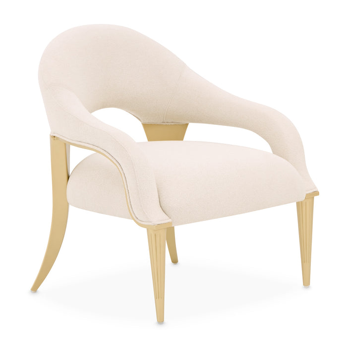 AICO Furniture - Scotts Square Accent Chair in Cornsilk/Light Champagne - 9097834-CNSLK-124