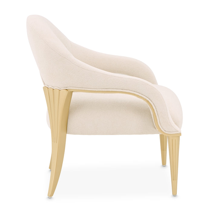 AICO Furniture - Scotts Square Accent Chair in Cornsilk/Light Champagne - 9097834-CNSLK-124